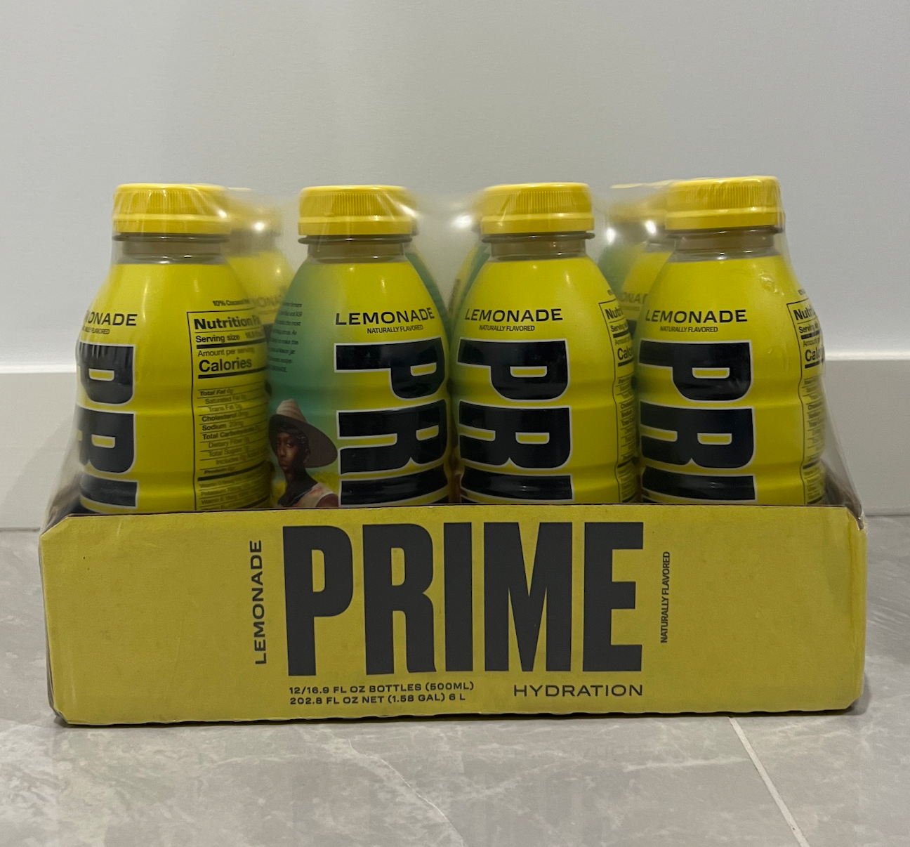 Prime Hydration Lemonade LTD EDITION 600ML Metal Water Bottle